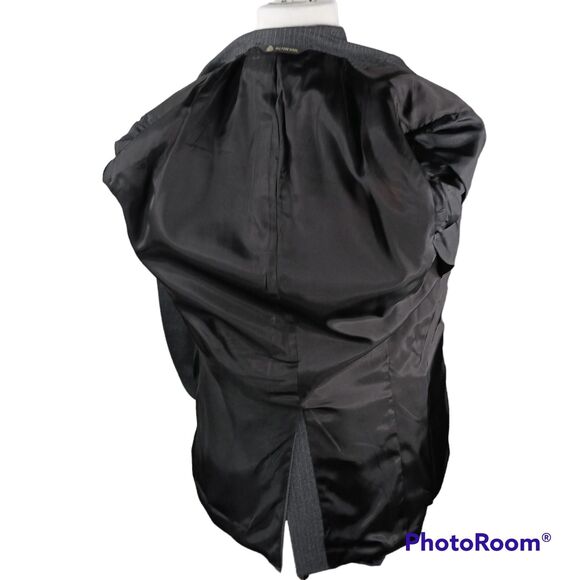 Bradmore Woolf Brothers Suit 40 Gray Pinstripes 2 Button, Trousers W36 - Picture 8 of 14